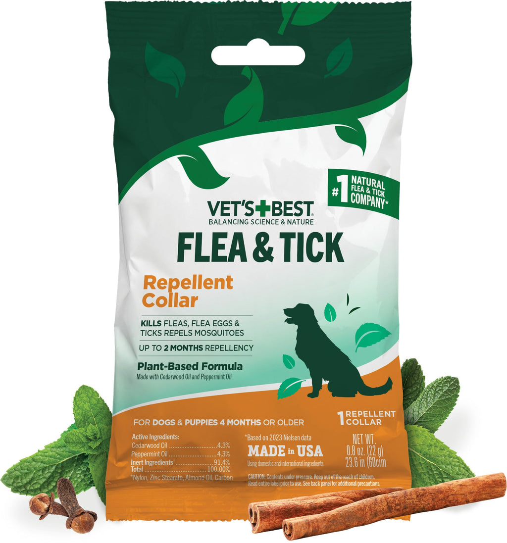 Plant-Based Flea & Tick Prevention Collar for Dogs D161