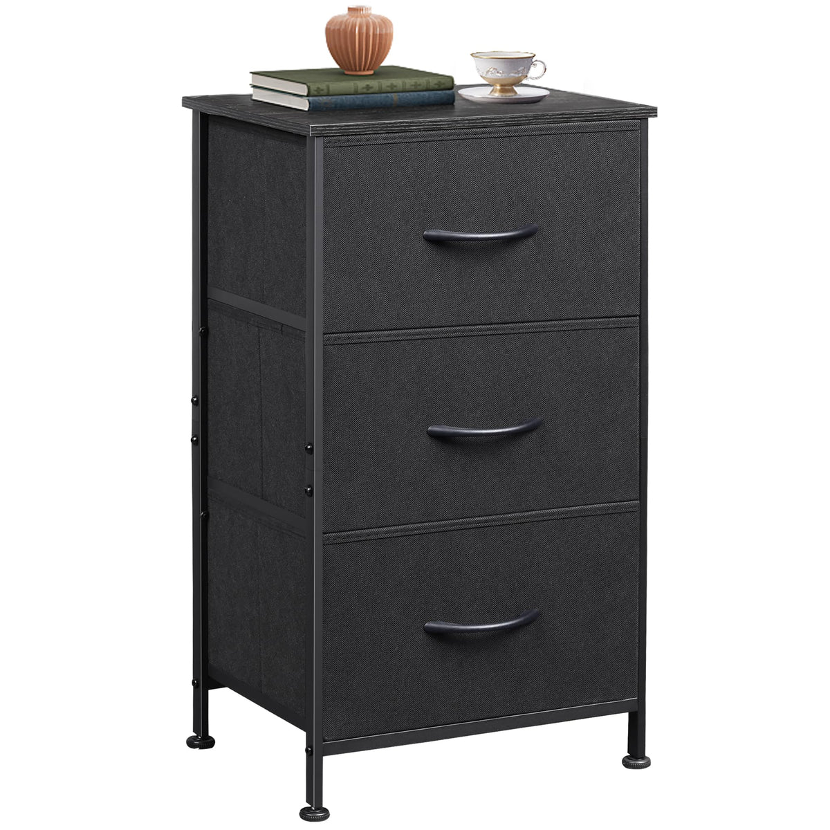 Charcoal Black 3 7 9 Drawer Dresser Set B4128