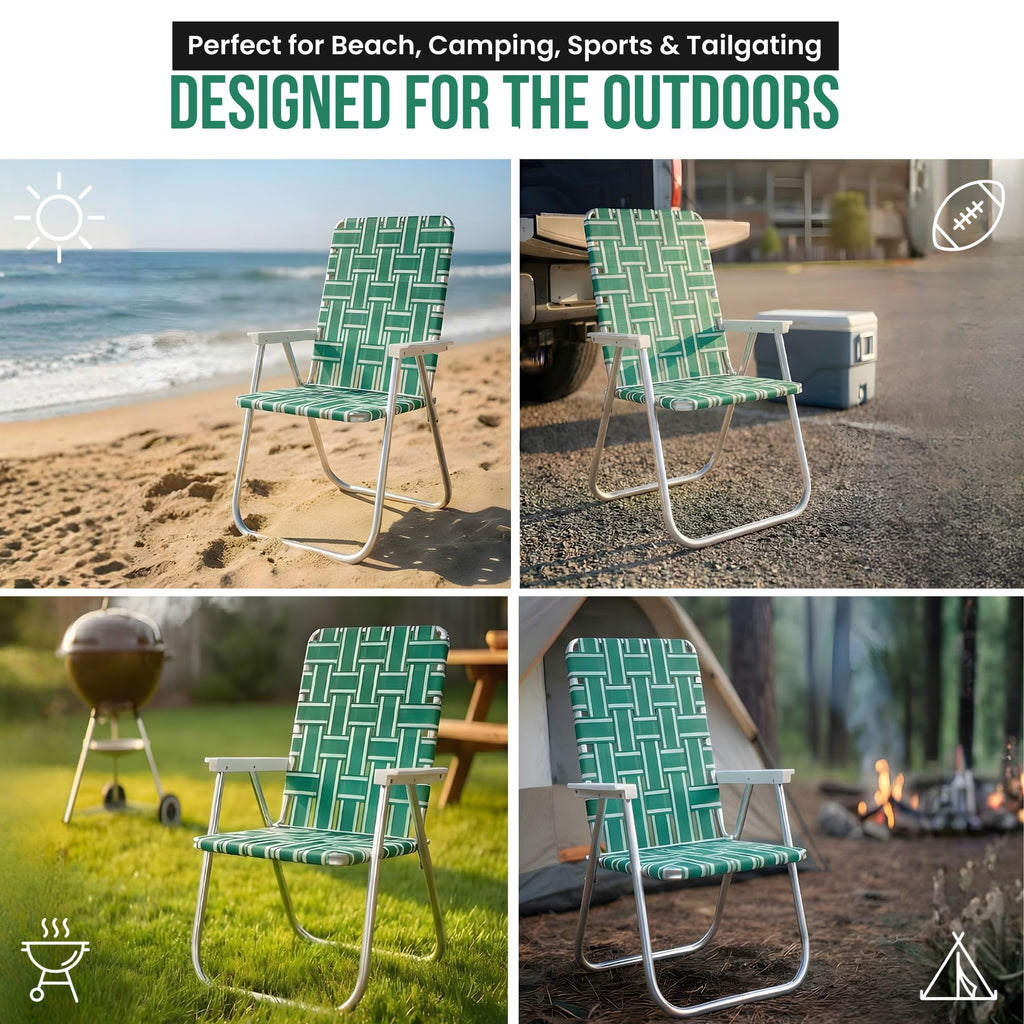 Folding Aluminum Outdoor Patio Lawn Chair R92444