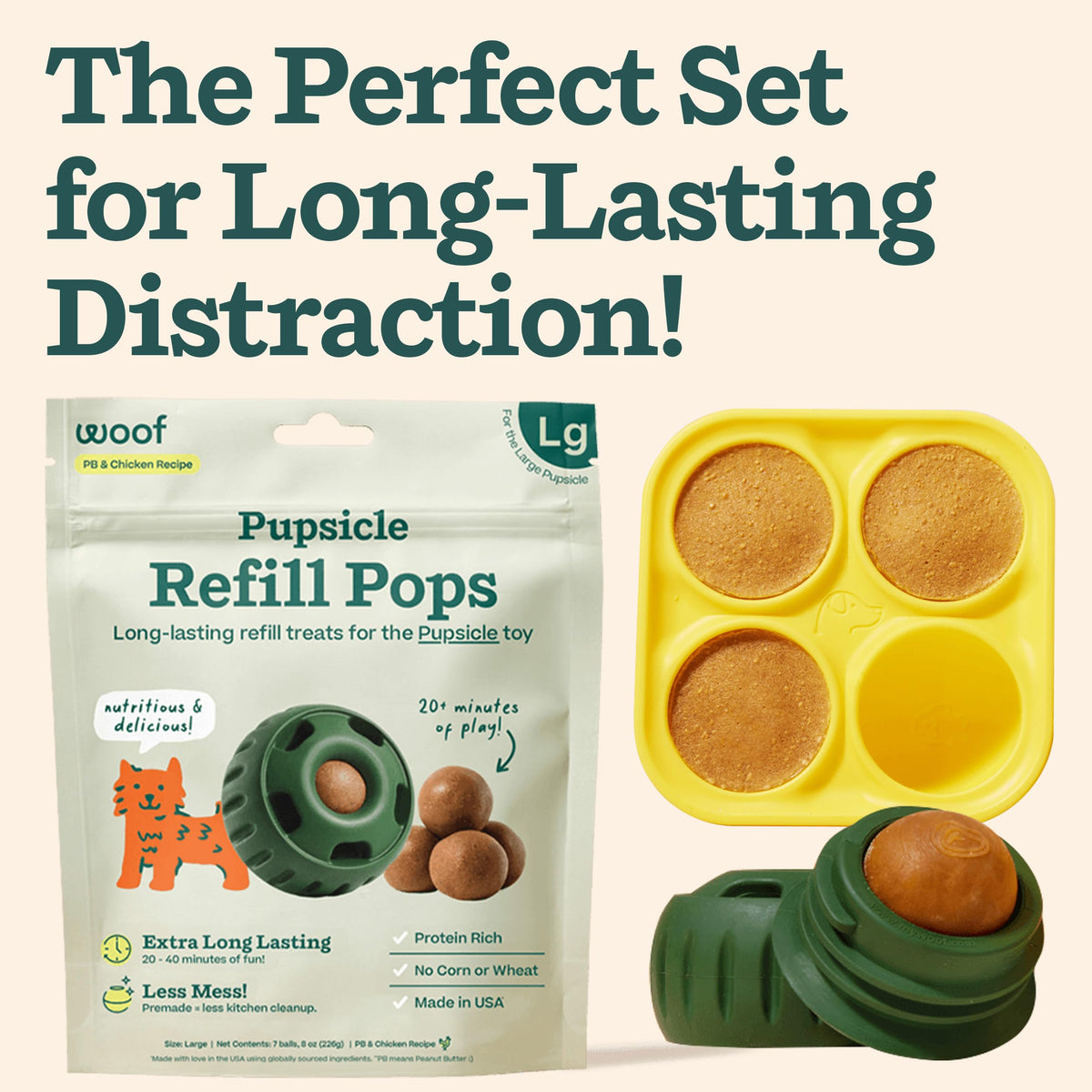 Dog Treat Toy for Large Dogs 25-75 lbs F985