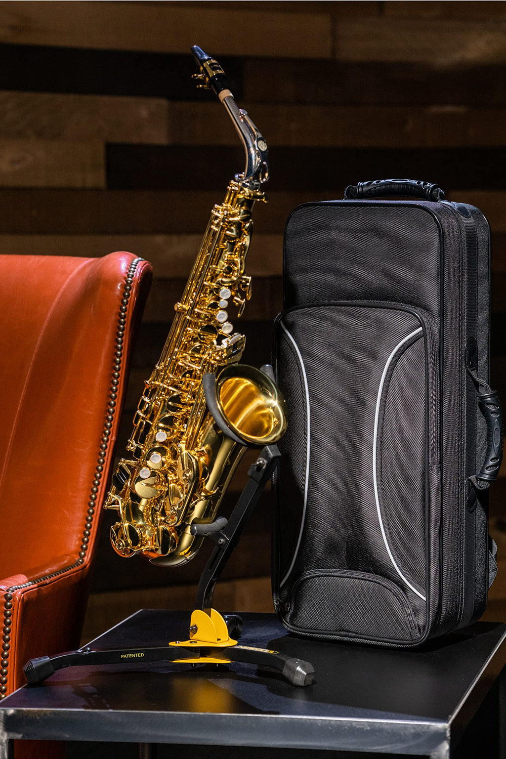 Alto/Tenor Saxophone Stand with Auto Grip K749