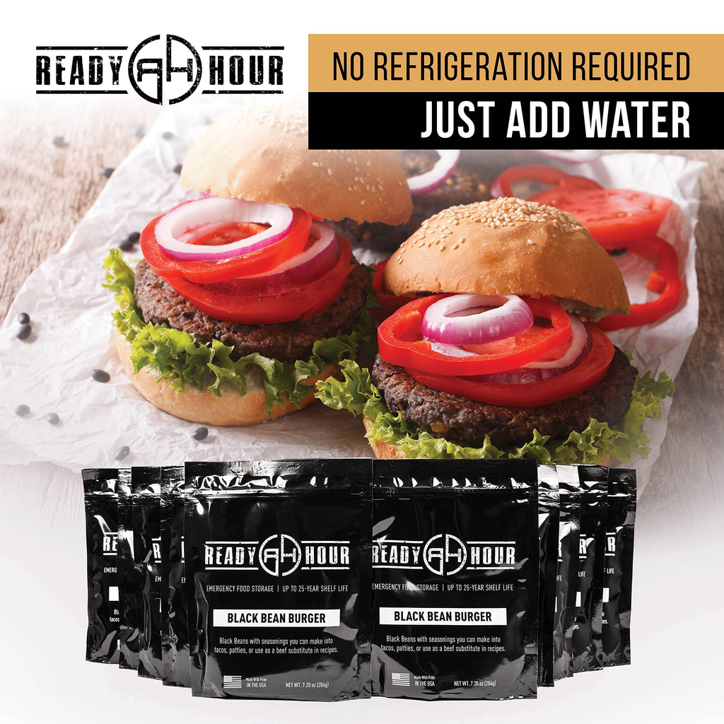 Black Bean Burger Mix 10 Resealable Pouches 60 Servings C51855