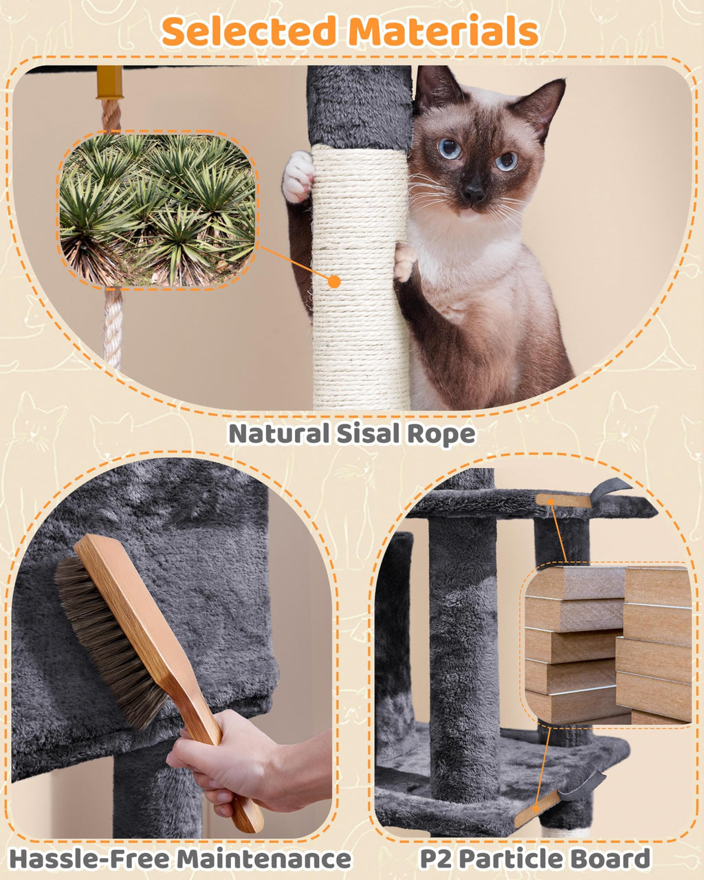 63in Large Cat Tree Y801