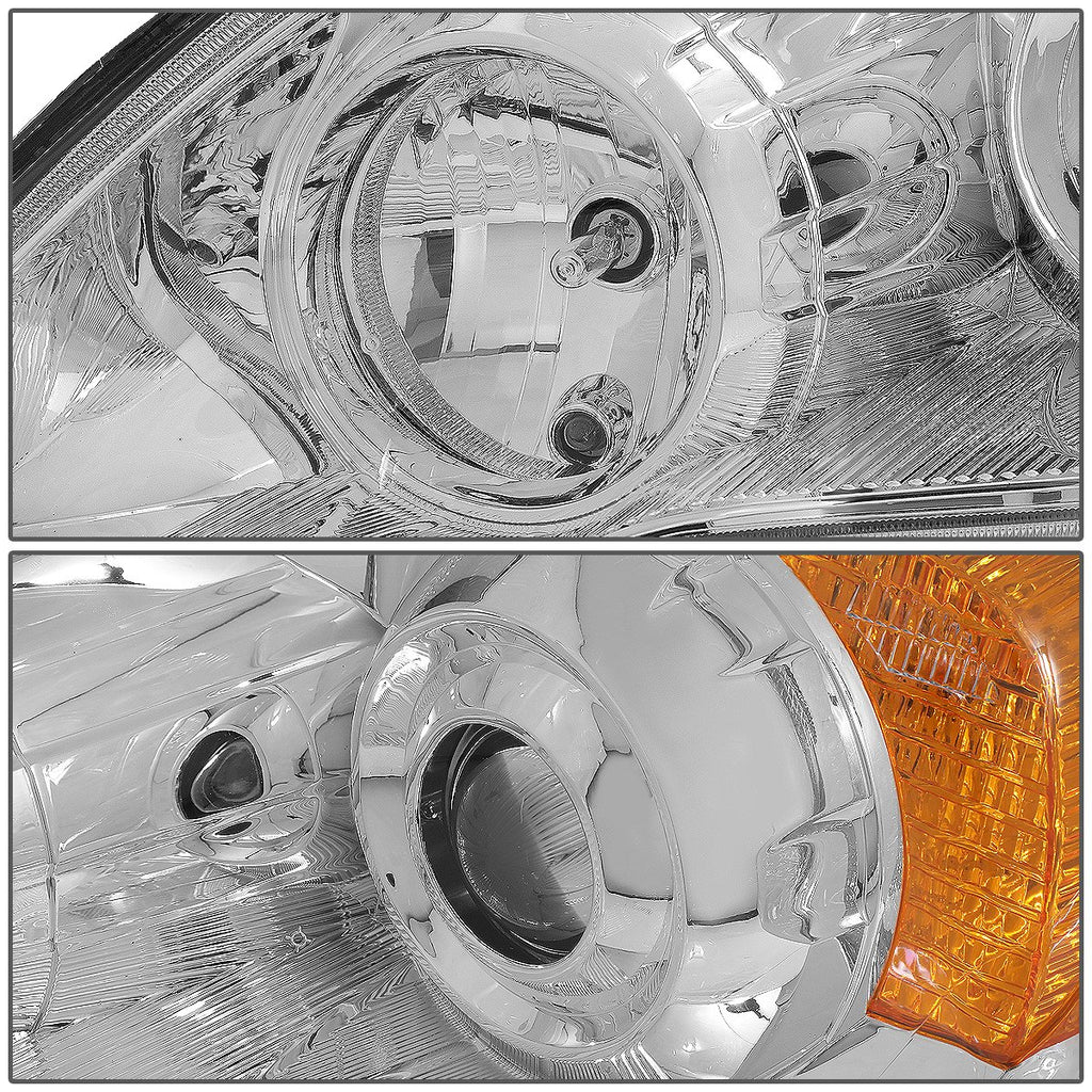 Projector Headlights Assembly Chrome Housing J3325