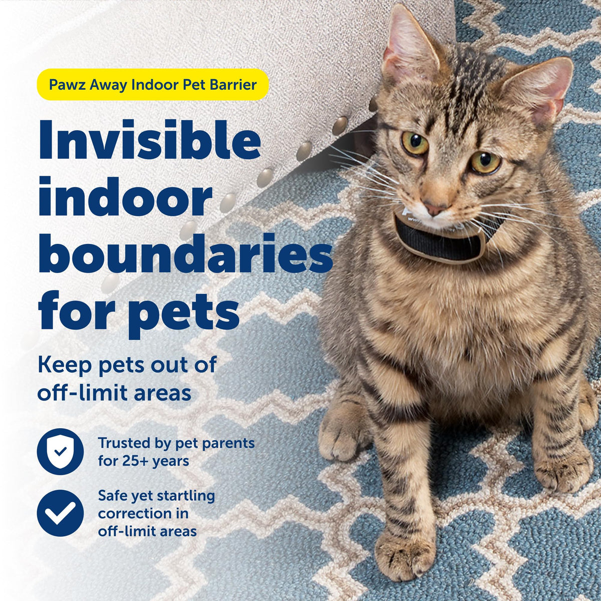 Indoor Wireless Pet Barrier with Receiver Collar P72907